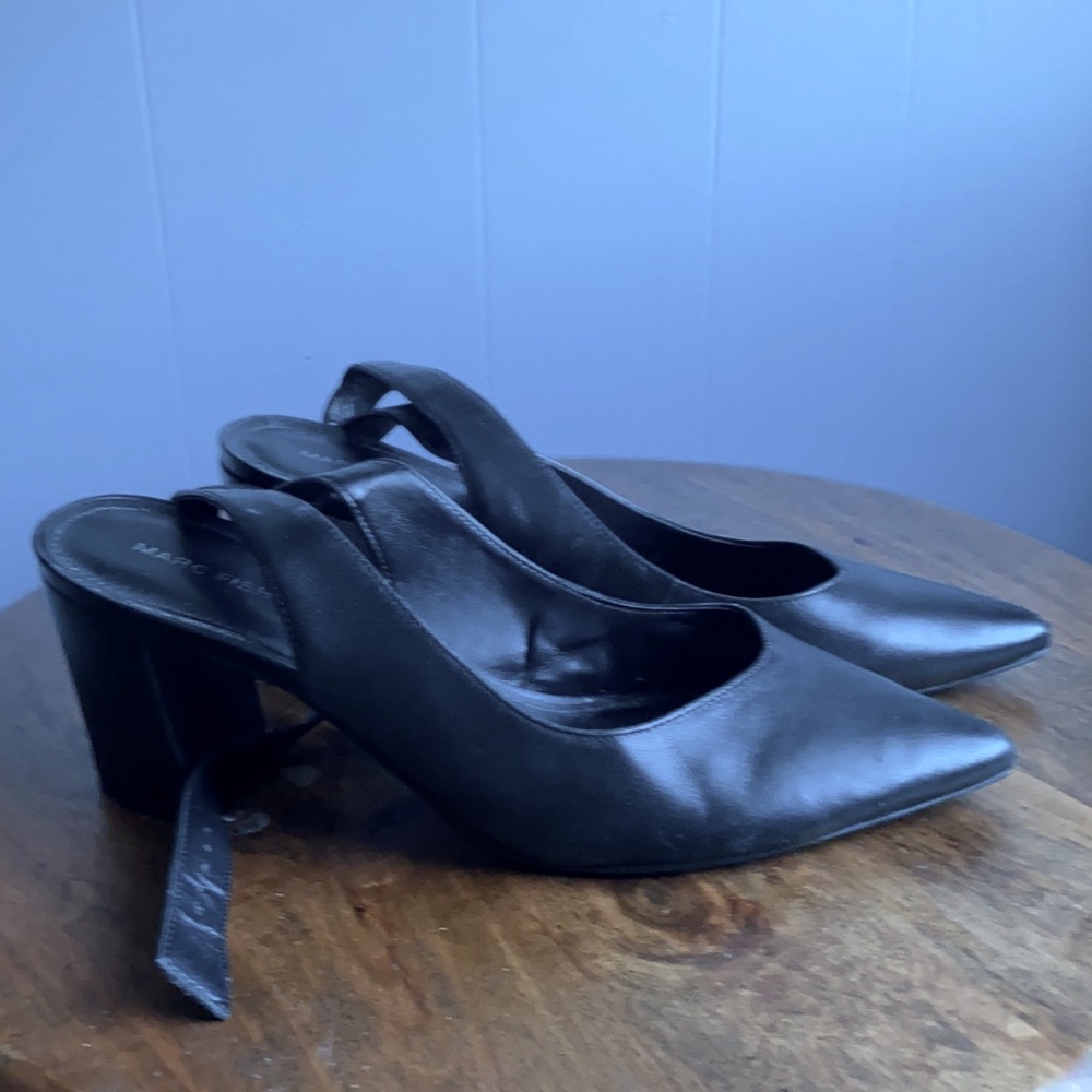 Marc Fisher Block Heel Ankle Strap Pump sz 9.5 - Picture 3 of 7